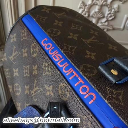 Hot Sell Louis Vuitton Original Monogram Macassar Canvas Keepall 45CM Strap M43858