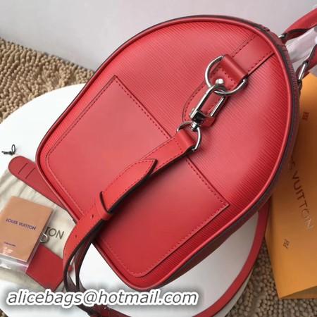 Hot Sell Louis Vuitton Original Epi Leather SUPREME Keepall 45CM Strap M53419 Red