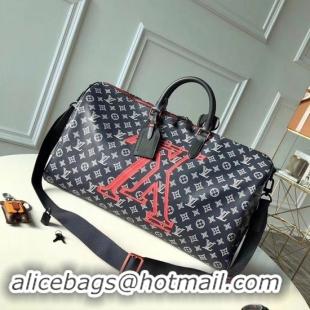 Top Quality Louis Vuitton Monogram Ink Coated Canvas KEEPALL BANDOULIERE 50 M43684