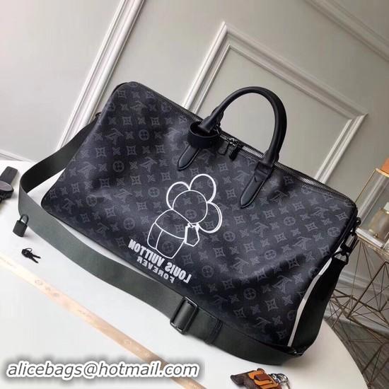 Discount Louis Vuitton Monogram Ink Coated Canvas KEEPALL BANDOULIERE 50 M43684