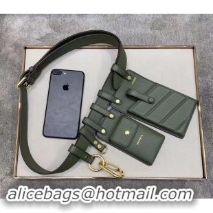 Trendy Design Fendi Multi-accessory Leather Belt Bag 931055 Green 2019