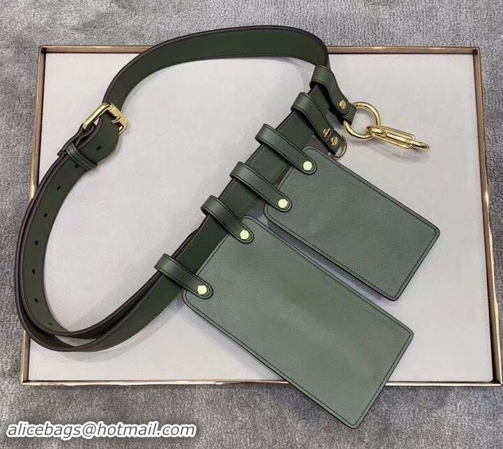 Trendy Design Fendi Multi-accessory Leather Belt Bag 931055 Green 2019