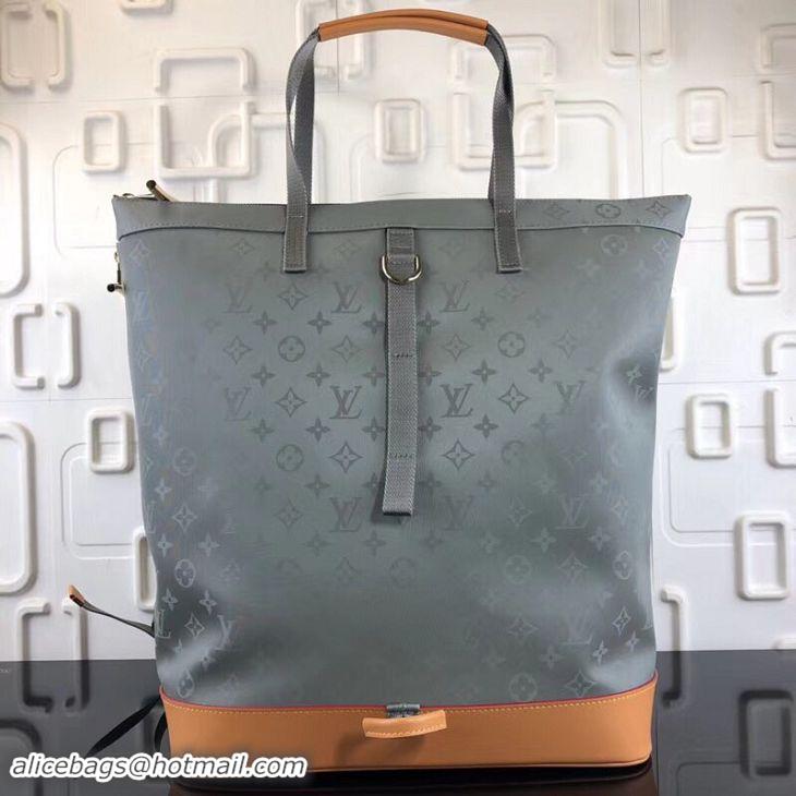 High Quality Louis Vuitton Monogram Titanium Canvas Zipped Tote M43887