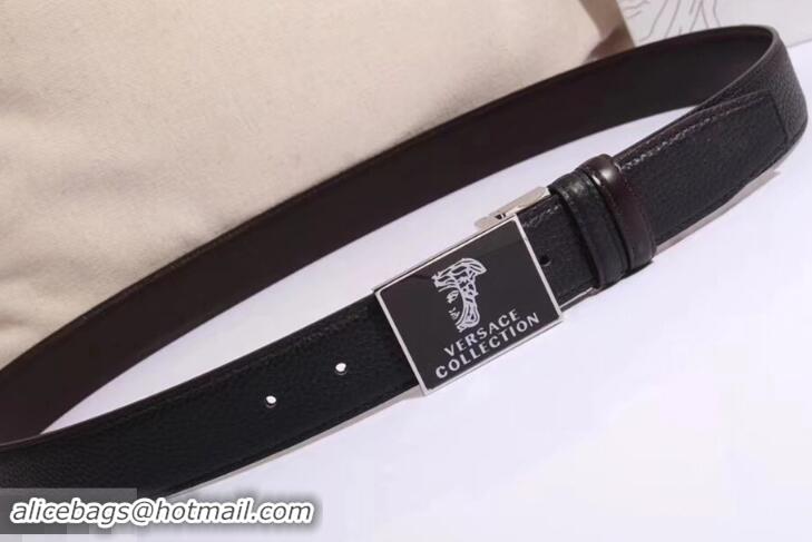 Pretty Style Versace Width 35mm Buckle Belts 602311 Black/Silver