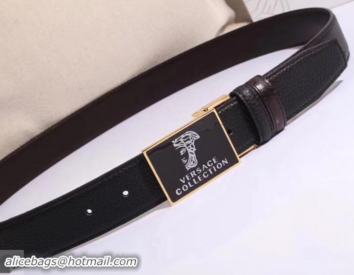 Duplicate Versace Width 35mm Buckle Belts 602311 Black/Gold