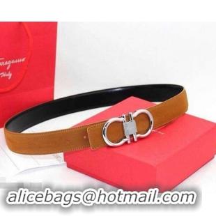 Discount Ferragamo Women Adjustable and Reversible Belt in calfskin 602325