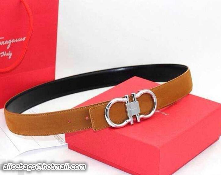 Discount Ferragamo Women Adjustable and Reversible Belt in calfskin 602325