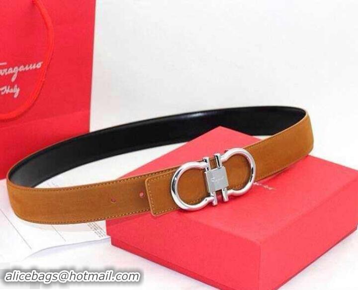 Good Product Ferragamo Women Adjustable and Reversible Belt in calfskin 602326