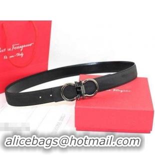 Low Cost Ferragamo 3cm width Women Adjustable and Reversible Belt in calfskin 602334