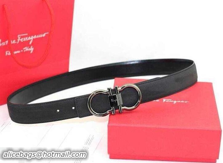 Low Cost Ferragamo 3cm width Women Adjustable and Reversible Belt in calfskin 602334