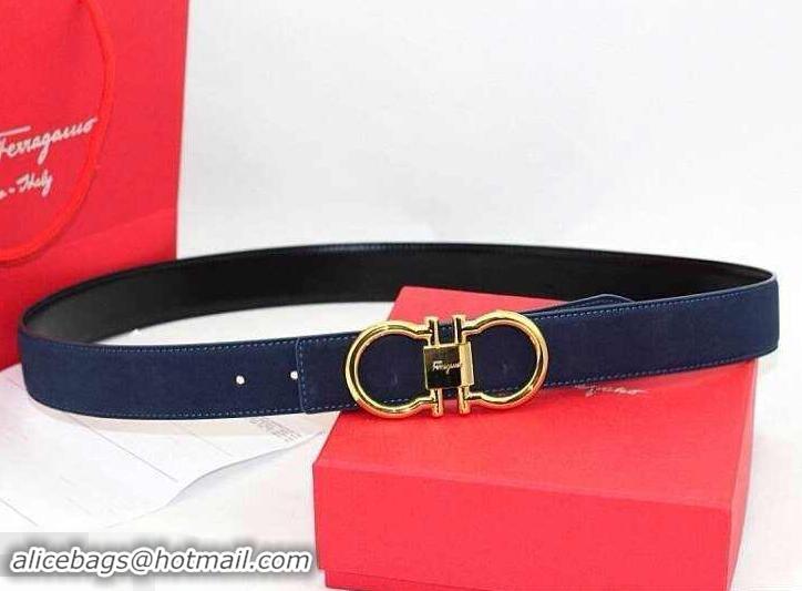 New Product Ferragamo 3cm width Women Adjustable and Reversible Belt in calfskin 602335