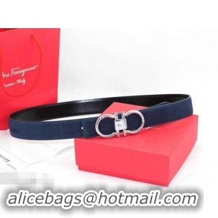 Hot Sell Ferragamo 3cm width Women Adjustable and Reversible Belt in calfskin 602337