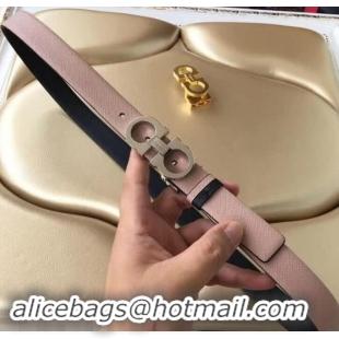 Hot Style Ferragamo Saffiano Calf Leather Belt 25mm Width 602342 Pink