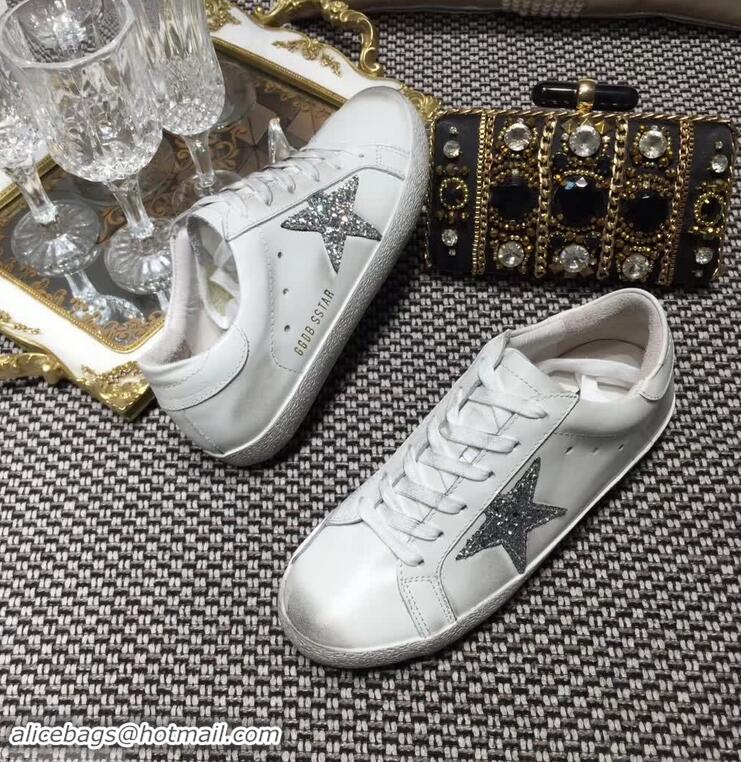 Cheapest Golden Goose Deluxe Brand Superstar Sneakers GCOWS590 White/Silver 2018