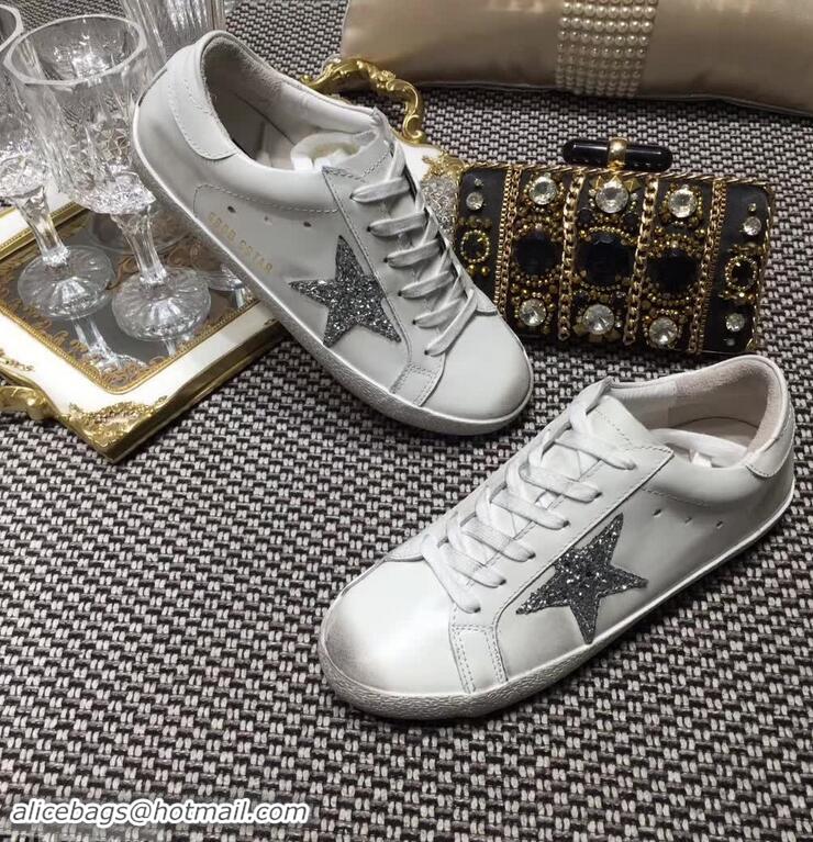 Cheapest Golden Goose Deluxe Brand Superstar Sneakers GCOWS590 White/Silver 2018