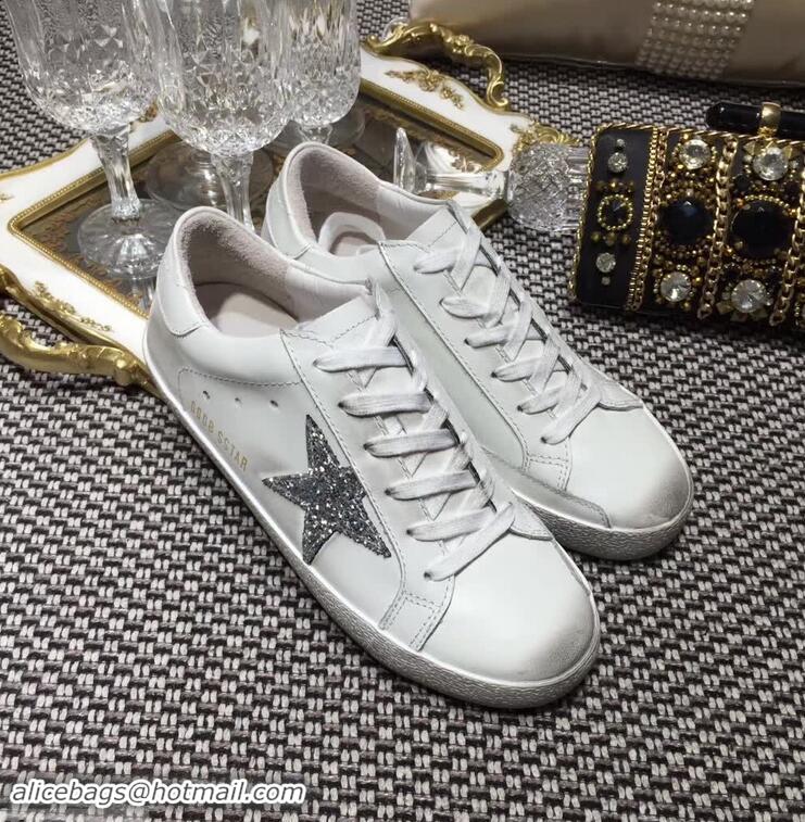 Cheapest Golden Goose Deluxe Brand Superstar Sneakers GCOWS590 White/Silver 2018