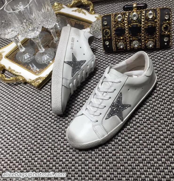 Cheapest Golden Goose Deluxe Brand Superstar Sneakers GCOWS590 White/Silver 2018