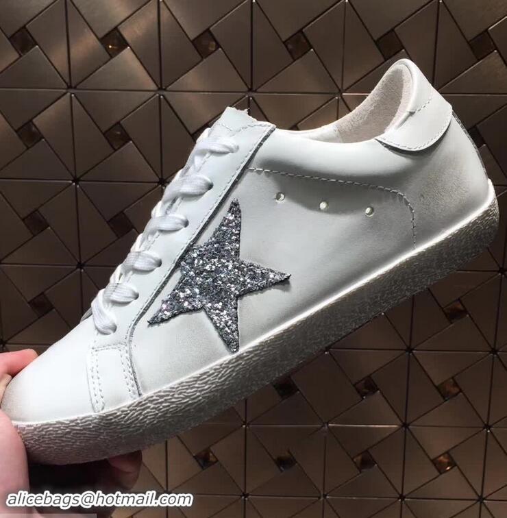 Cheapest Golden Goose Deluxe Brand Superstar Sneakers GCOWS590 White/Silver 2018