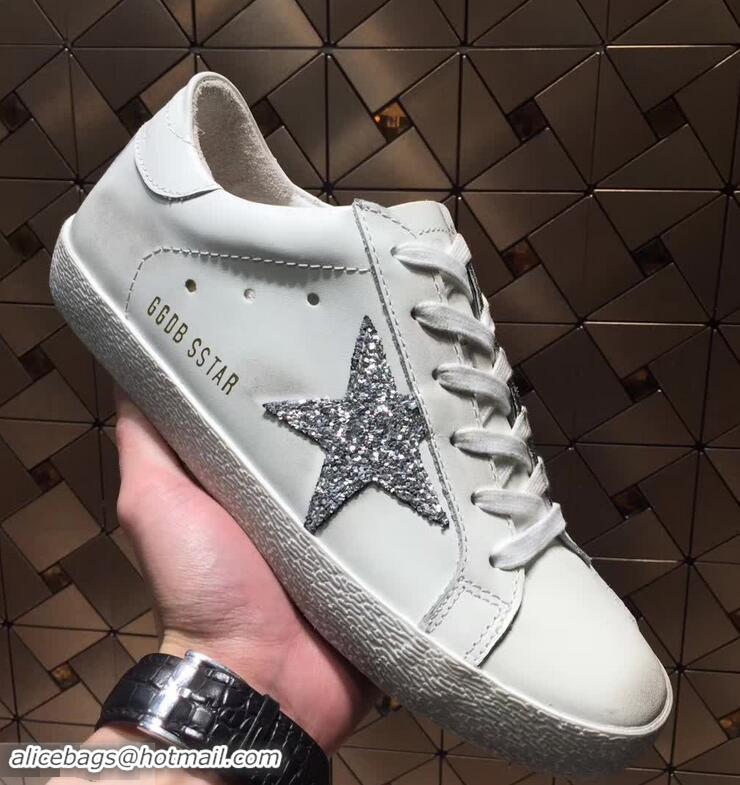 Cheapest Golden Goose Deluxe Brand Superstar Sneakers GCOWS590 White/Silver 2018