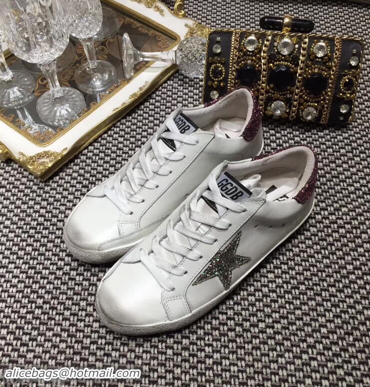 Low Cost Golden Goose Deluxe Brand Superstar Sneakers GD8402 White/Glitter Red 2018