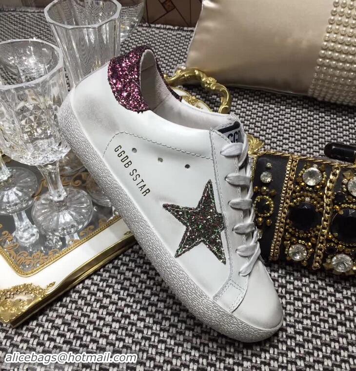 Low Cost Golden Goose Deluxe Brand Superstar Sneakers GD8402 White/Glitter Red 2018