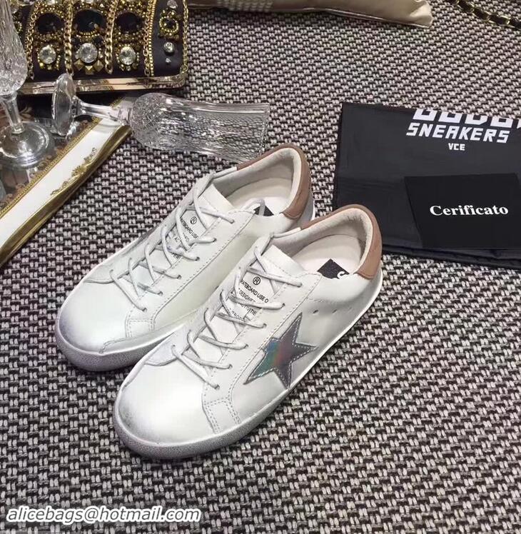 Low Price Golden Goose Deluxe Brand Superstar Sneakers GD8402 White/Dark Beige 2018