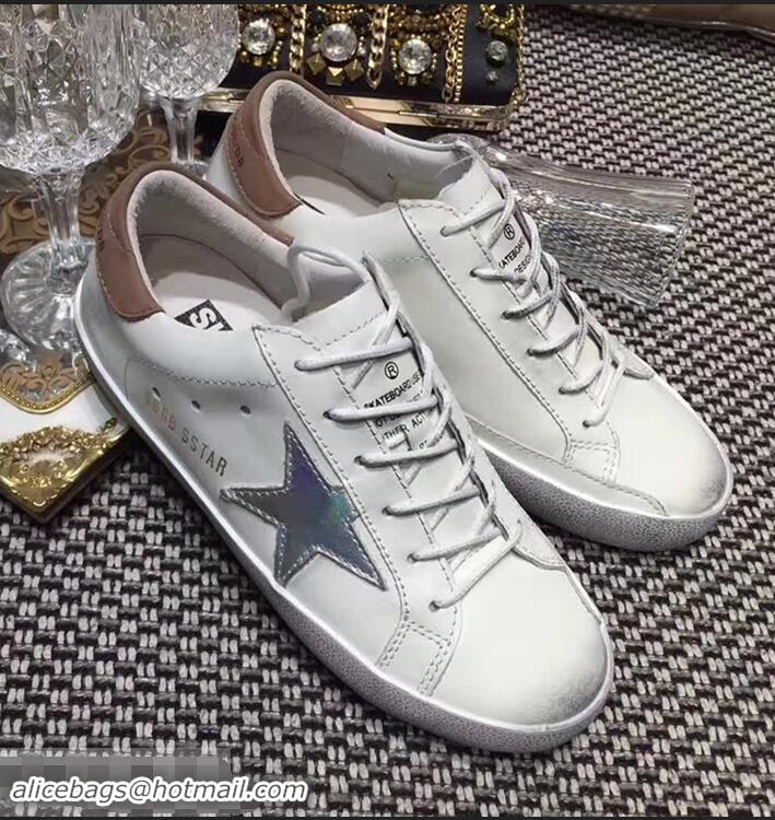 Low Price Golden Goose Deluxe Brand Superstar Sneakers GD8402 White/Dark Beige 2018