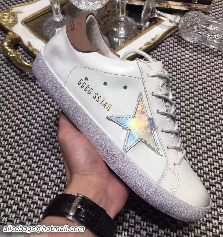 Low Price Golden Goose Deluxe Brand Superstar Sneakers GD8402 White/Dark Beige 2018