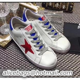 Discount Golden Goose Deluxe Brand Superstar Sneakers GD8402 White/Blue 2018