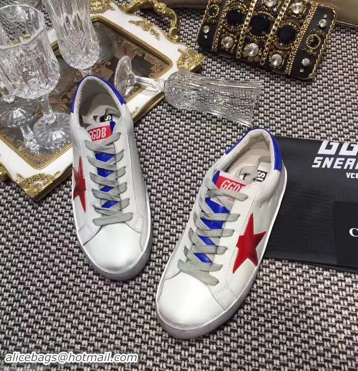 Discount Golden Goose Deluxe Brand Superstar Sneakers GD8402 White/Blue 2018