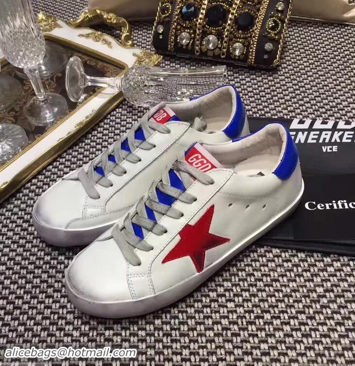 Discount Golden Goose Deluxe Brand Superstar Sneakers GD8402 White/Blue 2018