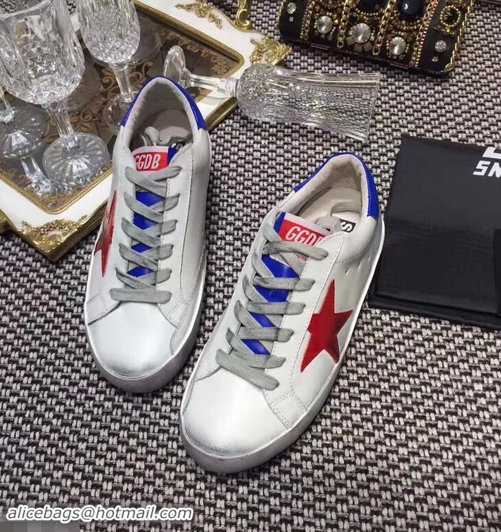 Discount Golden Goose Deluxe Brand Superstar Sneakers GD8402 White/Blue 2018