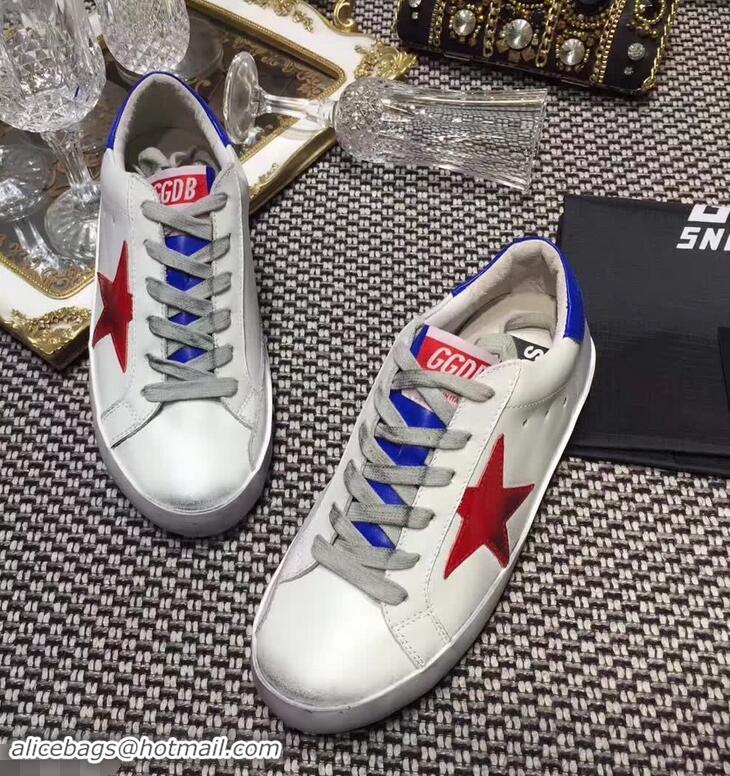 Discount Golden Goose Deluxe Brand Superstar Sneakers GD8402 White/Blue 2018