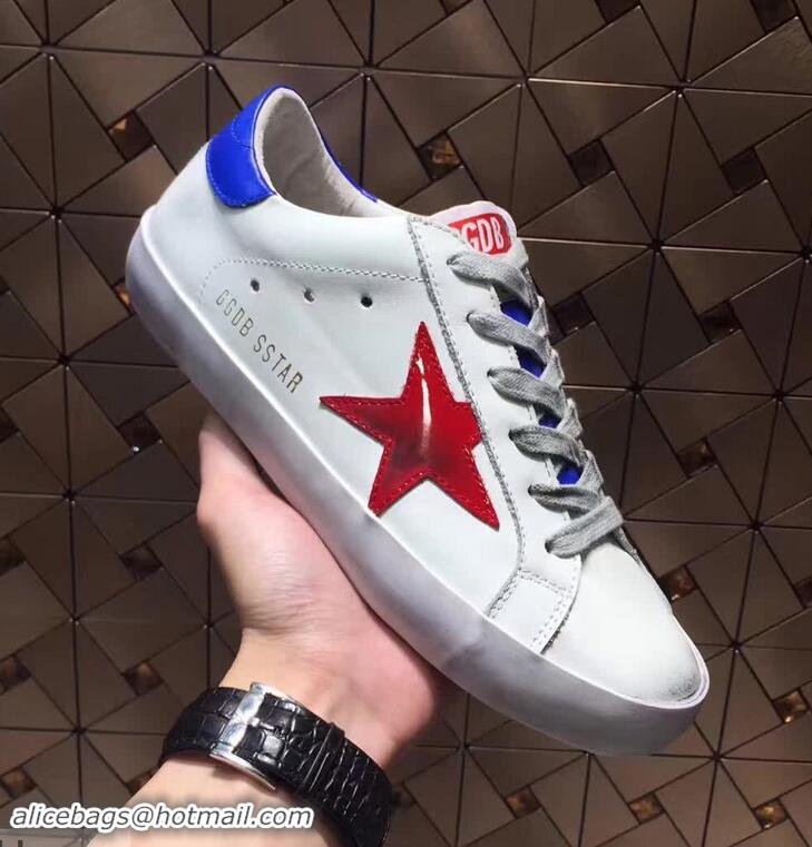 Discount Golden Goose Deluxe Brand Superstar Sneakers GD8402 White/Blue 2018