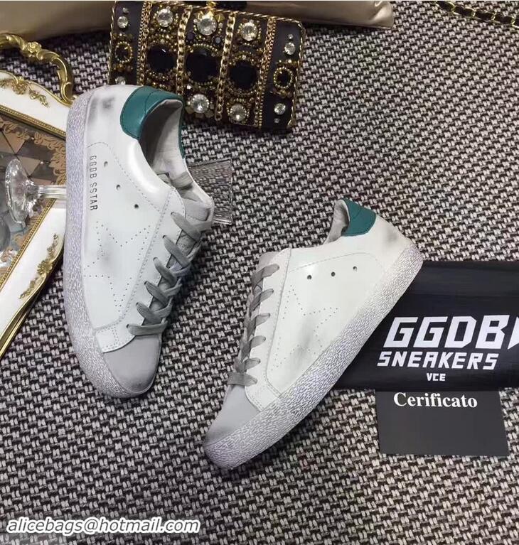 Inexpensive Golden Goose Deluxe Brand Superstar Sneakers GD8402 White/Dark Green 2018