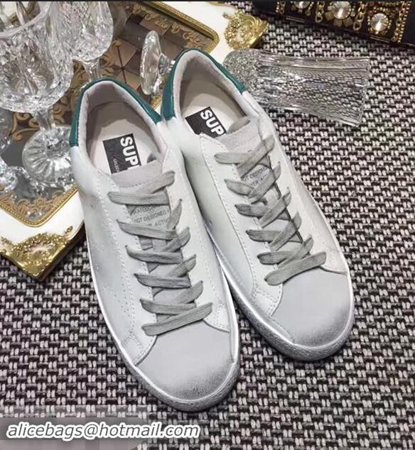 Inexpensive Golden Goose Deluxe Brand Superstar Sneakers GD8402 White/Dark Green 2018