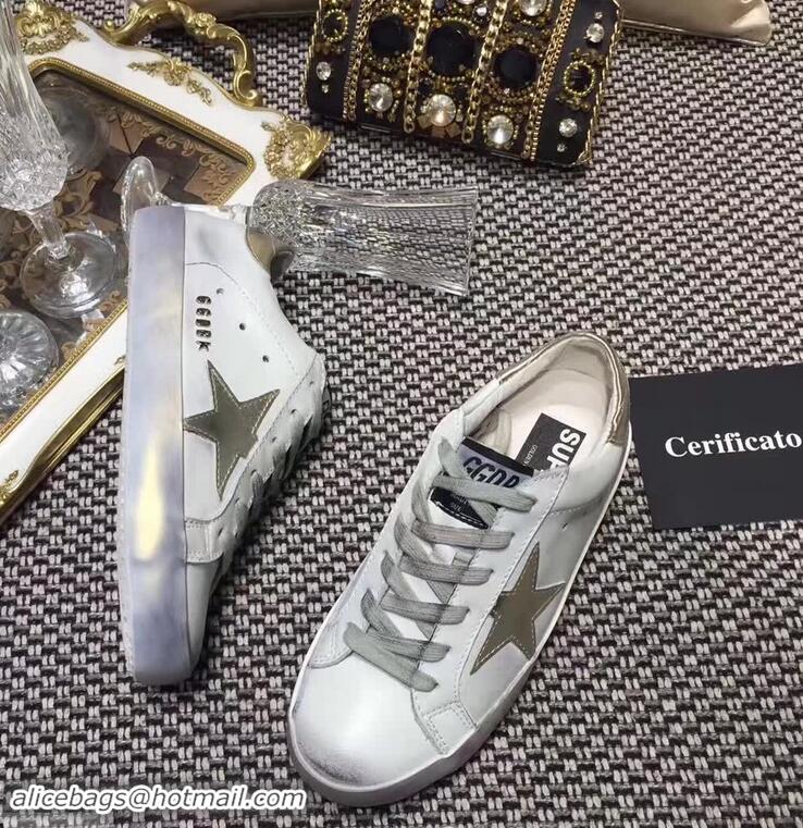 Buy Discount Golden Goose Deluxe Brand Superstar Sneakers GD8402 White/Metal Gray 2018