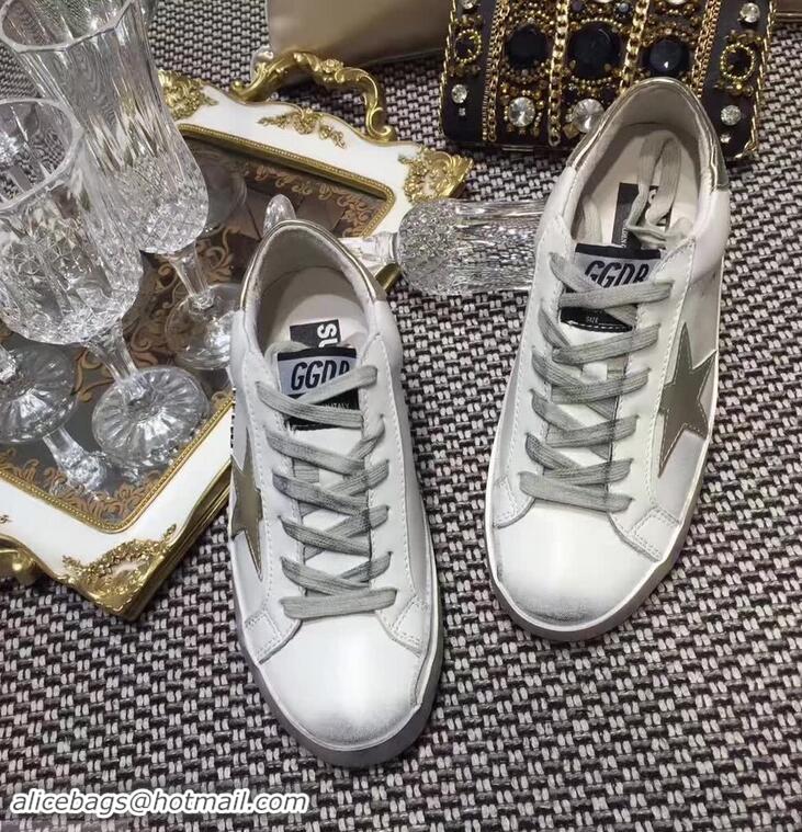 Buy Discount Golden Goose Deluxe Brand Superstar Sneakers GD8402 White/Metal Gray 2018