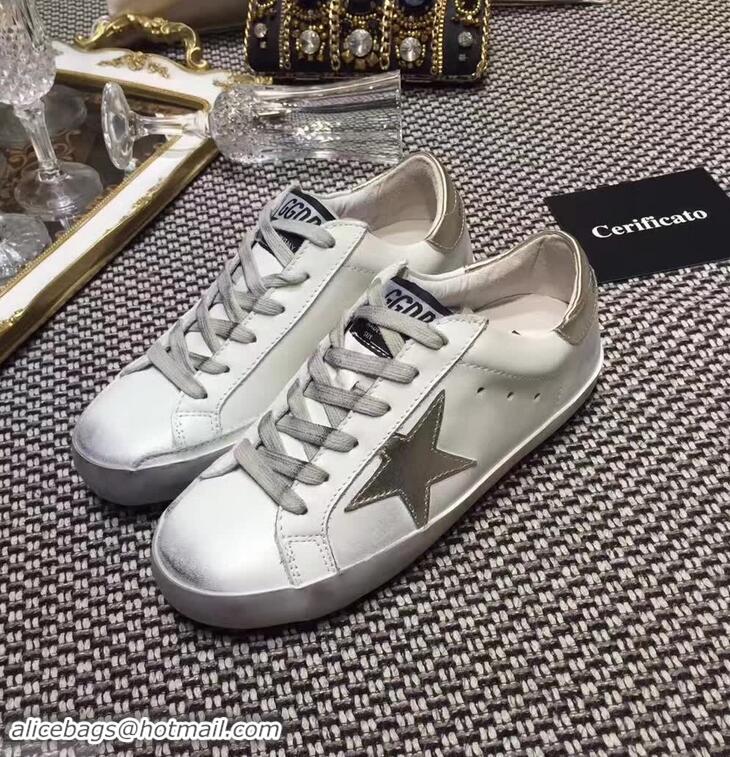 Buy Discount Golden Goose Deluxe Brand Superstar Sneakers GD8402 White/Metal Gray 2018