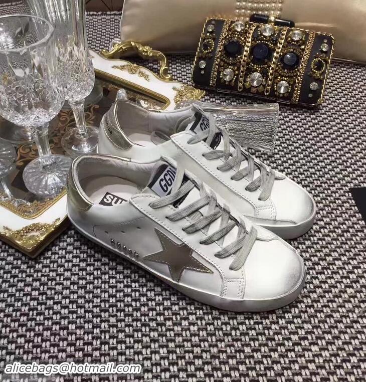 Buy Discount Golden Goose Deluxe Brand Superstar Sneakers GD8402 White/Metal Gray 2018