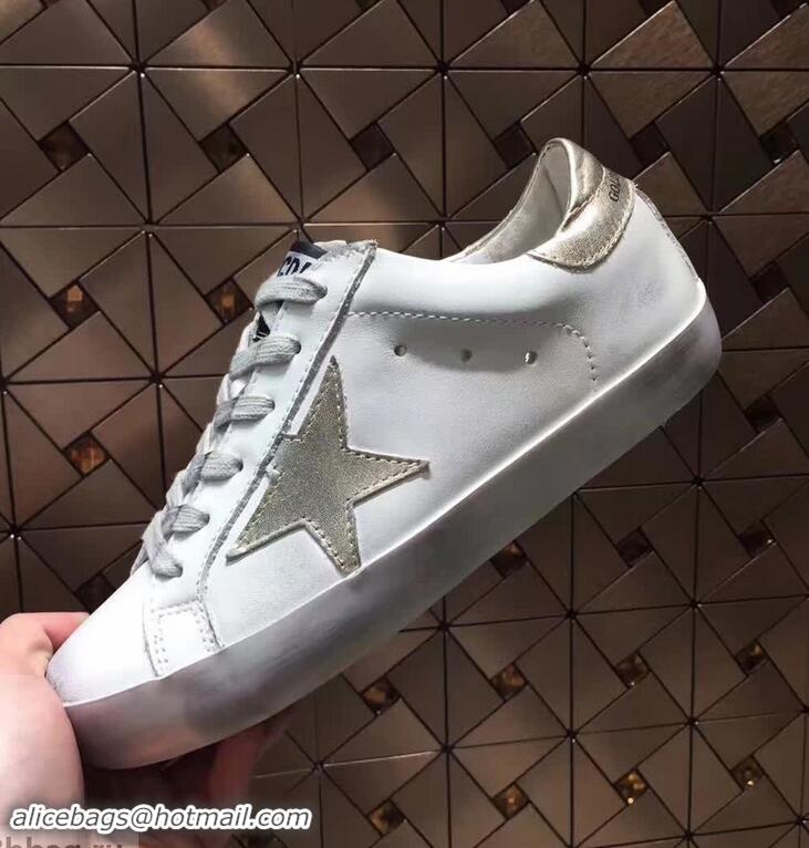 Buy Discount Golden Goose Deluxe Brand Superstar Sneakers GD8402 White/Metal Gray 2018