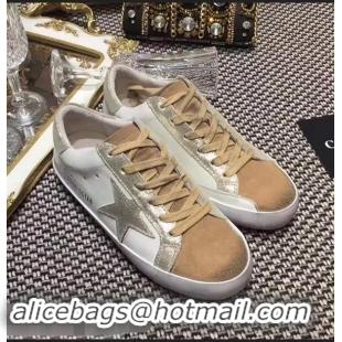 New Design Golden Goose Deluxe Brand Superstar Sneakers GD8402 White/Beige/Silver 2018