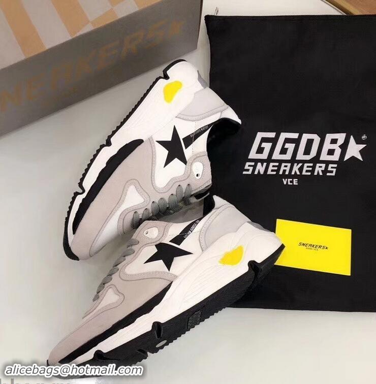 Wholesale Golden Goose Deluxe Brand GGDB Running Sole Sneakers GD9334 White/Gray 2019