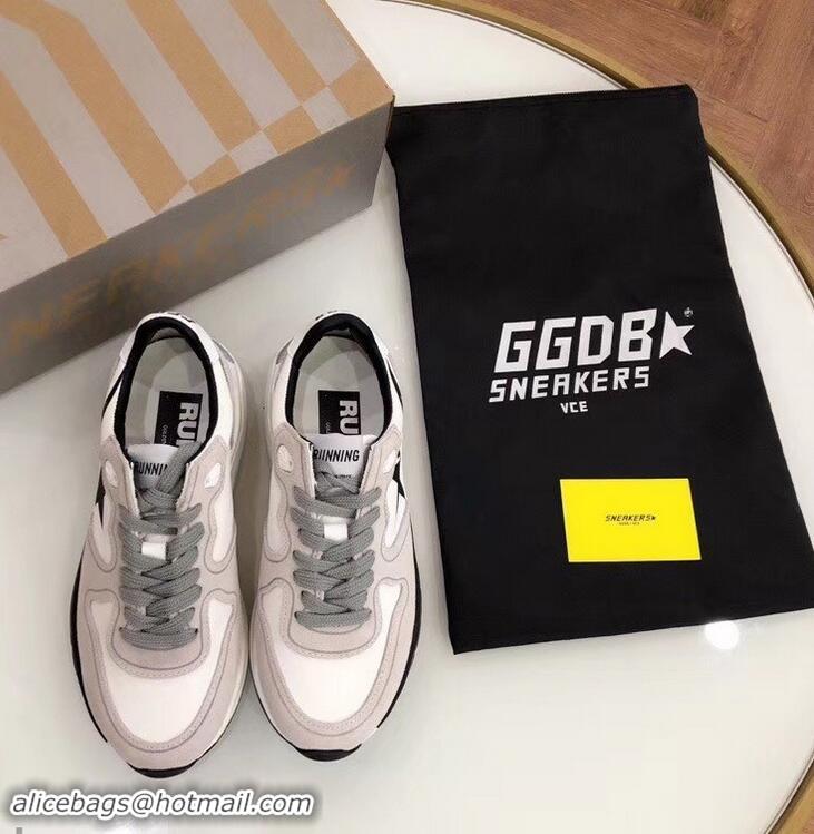 Wholesale Golden Goose Deluxe Brand GGDB Running Sole Sneakers GD9334 White/Gray 2019