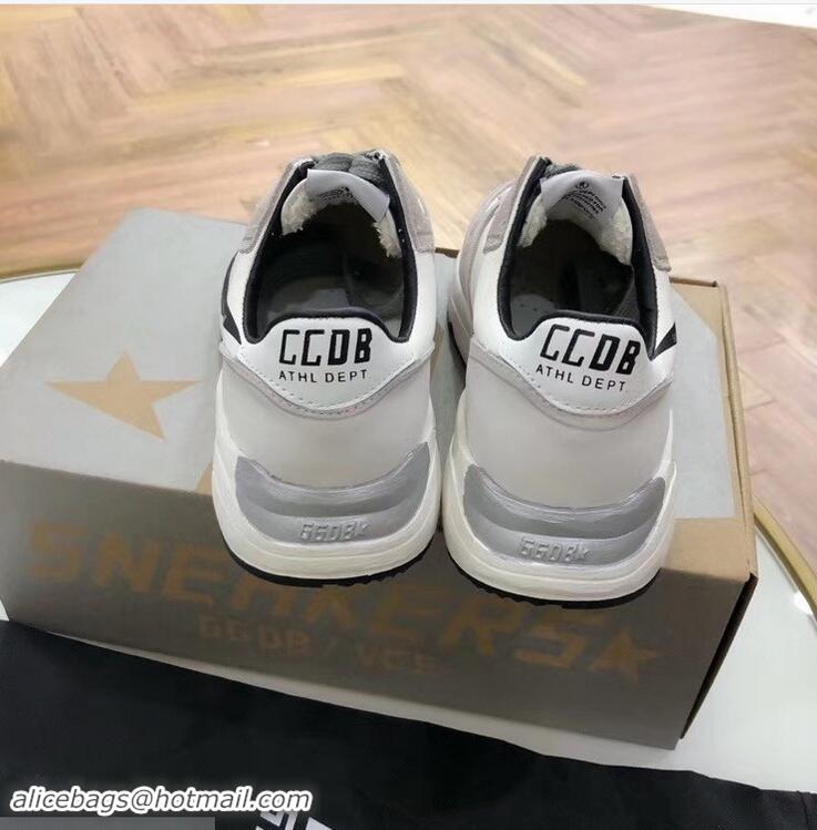 Wholesale Golden Goose Deluxe Brand GGDB Running Sole Sneakers GD9334 White/Gray 2019