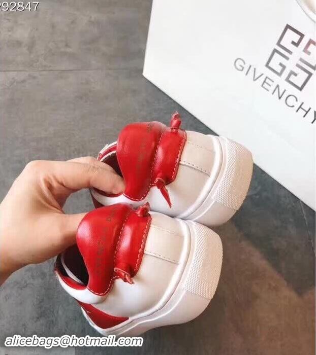 Best Price Imitation Givenchy Paris Sneakers in Leather G87535 Red