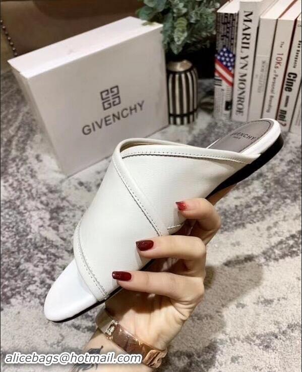 Shop Cheap Givenchy Crossover Logo Flat Sandals G93706 White 2019