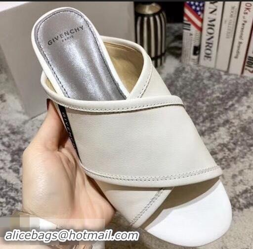 Shop Cheap Givenchy Crossover Logo Flat Sandals G93706 White 2019