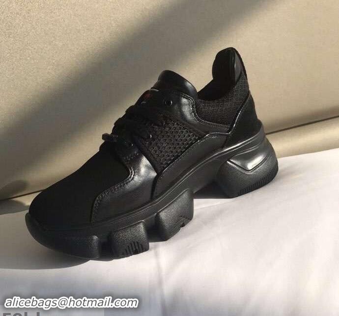 Cheapest Givenchy Low JAW Sneakers in Neoprene and Leather G94302 Black 2019