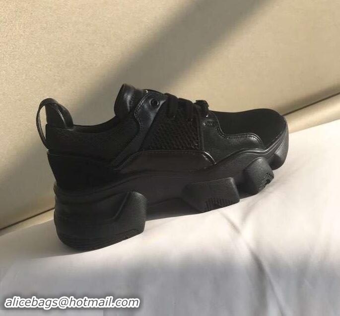 Cheapest Givenchy Low JAW Sneakers in Neoprene and Leather G94302 Black 2019